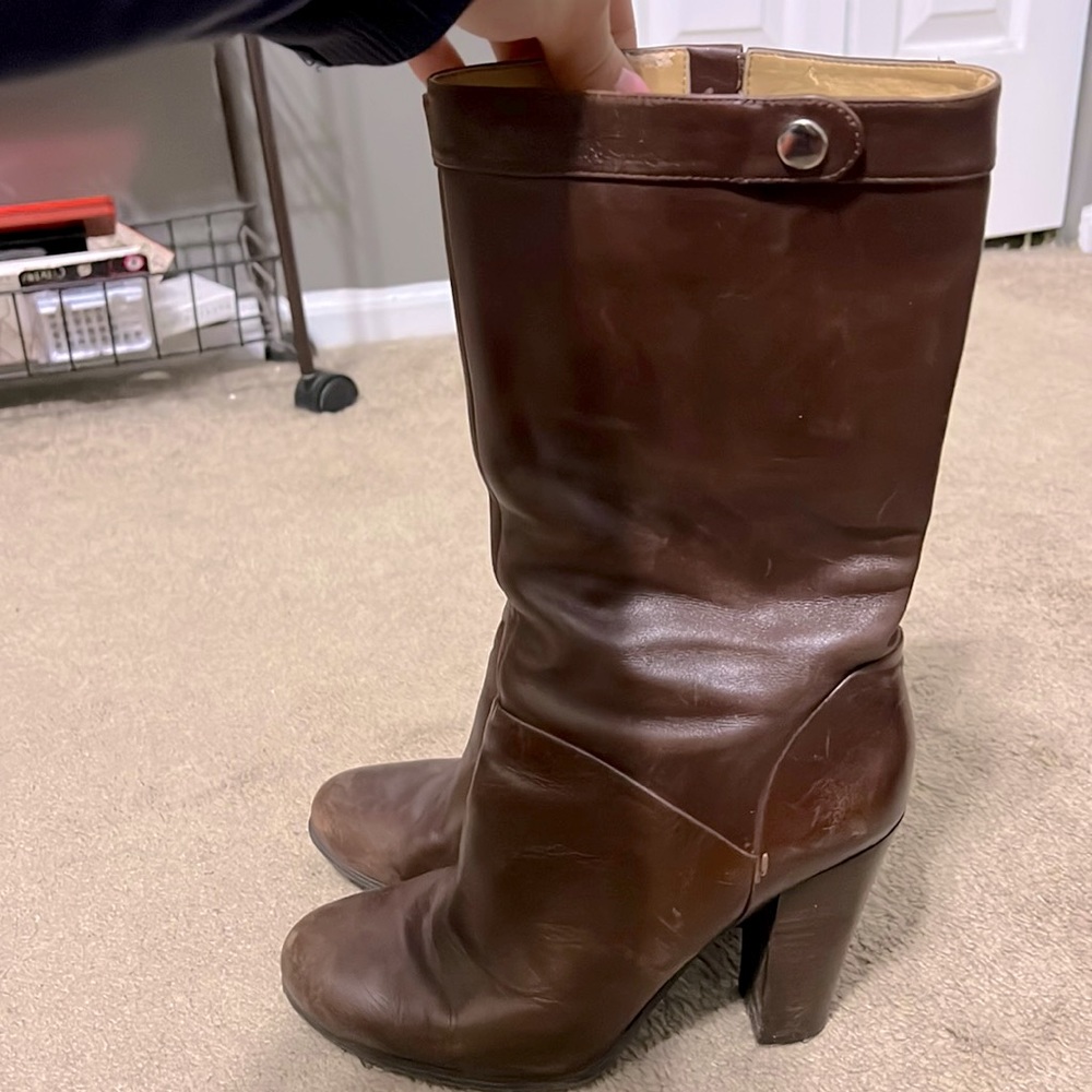 Nine West Leather Calf High Boots